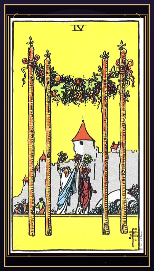 완드 4 (Four of Wands)